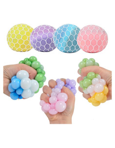 4 Pelotas de Estrés Coloridas MEIEST - Alivio y Ejercicio