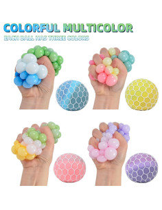 4 Pelotas de Estrés Coloridas MEIEST - Alivio y Ejercicio 2