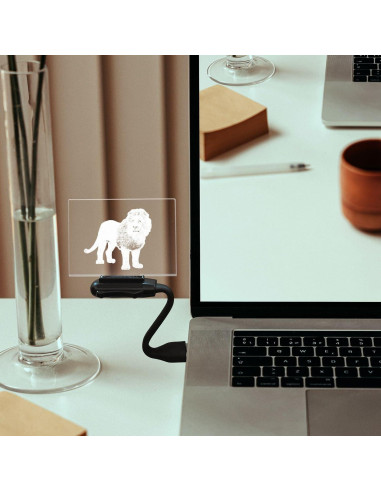 Lámpara de Mesa 3D Masshomi Bola de Cristal 8CM RGB Control Remoto