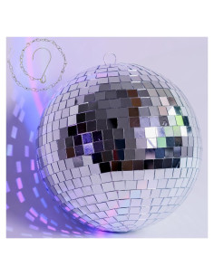 Bola de Disco Espejo 25,4 cm - Decoración Brillante Fiesta