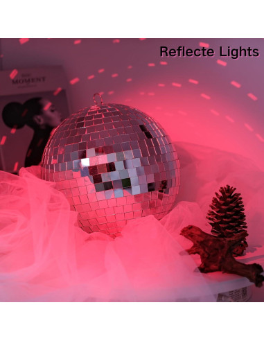 Bola de Disco Espejo 25,4 cm - Decoración Brillante Fiesta