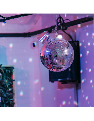 Bola de Disco Espejo 25,4 cm - Decoración Brillante Fiesta