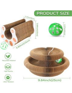 Combo Tabla Rasguño Gatos LALAKATS Redonda 3PK 2