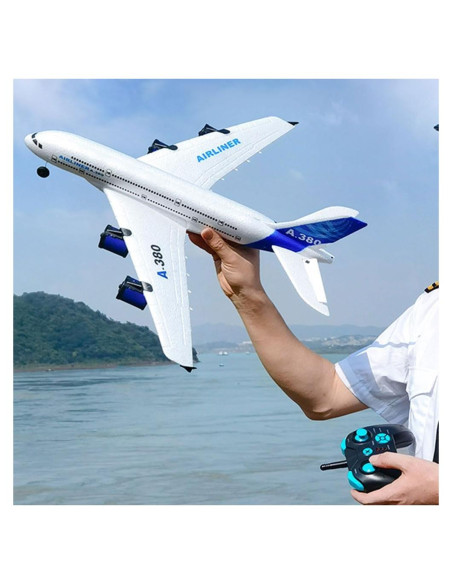 Avión RC Airbus A-380 Eléctrico 2.4G con Luces LED