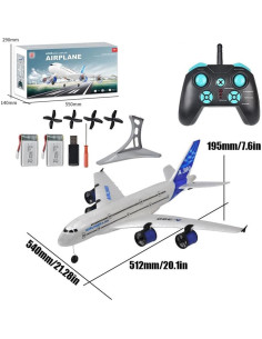 Avión RC Airbus A-380 Eléctrico 2.4G con Luces LED 2