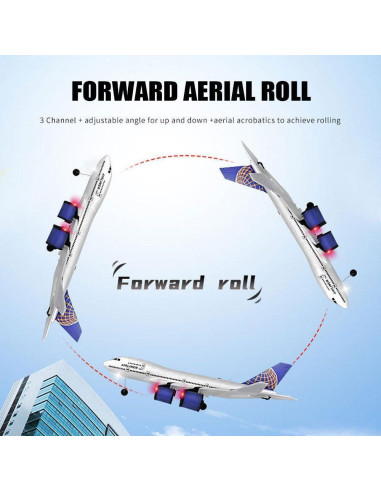 Avión RC Airbus A-380 Eléctrico 2.4G con Luces LED