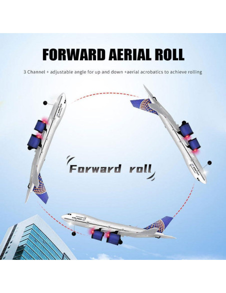 Avión RC Airbus A-380 Eléctrico 2.4G con Luces LED