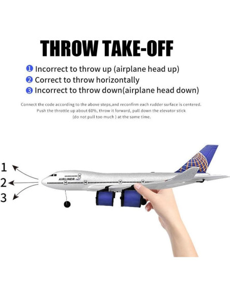 Avión RC Airbus A-380 Eléctrico 2.4G con Luces LED