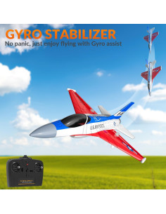 Avión RC F-16 Fighting Falcon EXHOBBY 400mm LED Listo para Volar 2