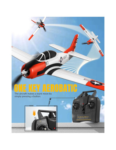 Avión RC Volantex T28 Trojan 4CH con Xpilot 0,67kg