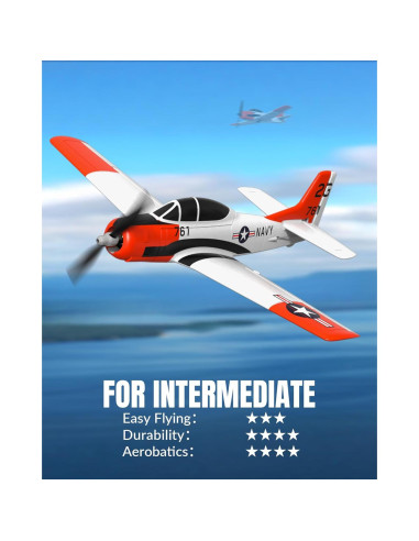 Avión RC Volantex T28 Trojan 4CH con Xpilot 0,67kg