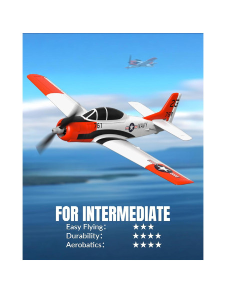 Avión RC Volantex T28 Trojan 4CH con Xpilot 0,67kg