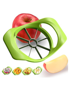 Cortador de Frutas GJV 8 Rebanadas Acero Inoxidable Verde