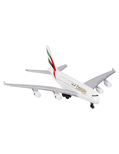 Avión de Metal Daron Emirates A380 15 cm para Niños +3