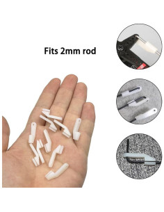 10 Sujetadores Plásticos URIMPAVIDO para Aviones RC 2mm 2