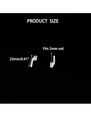 10 Sujetadores Plásticos URIMPAVIDO para Aviones RC 2mm