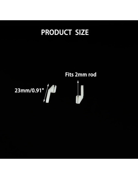 10 Sujetadores Plásticos URIMPAVIDO para Aviones RC 2mm