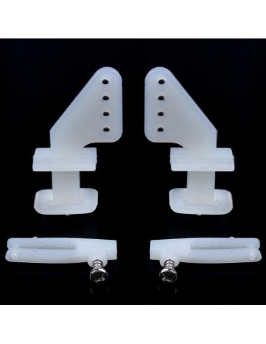 HobbyPark Juego de Control Horns Nylon 20x12mm para Aviones RC