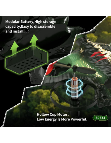 Avián RC Jaming Pterodáctilo Rojo 30.99x19.56cm