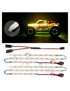 Tiras de luz LED a prueba de agua YUYING 1m Amarillo