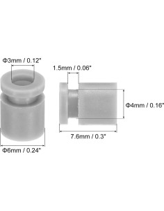 Bolas de Goma Antivibración MECCANIXITY 12pcs 8mm Gris 2