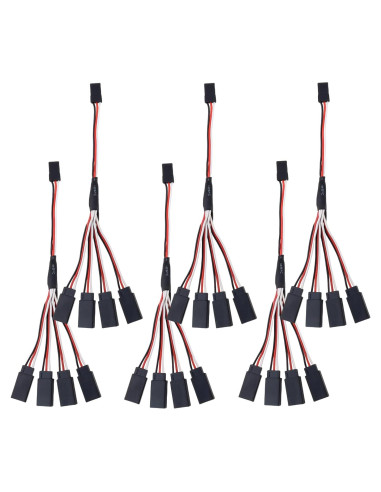 6 Piezas Conector JST Macho a 4 Hembra 15cm DiGiYes