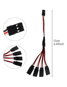 6 Piezas Conector JST Macho a 4 Hembra 15cm DiGiYes 2