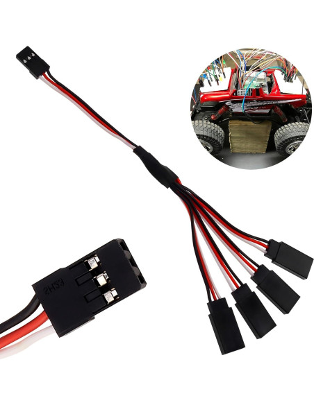 6 Piezas Conector JST Macho a 4 Hembra 15cm DiGiYes