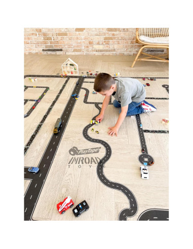 Cinta de carretera PlayTape InRoad Toys 9.14m x 10.16cm