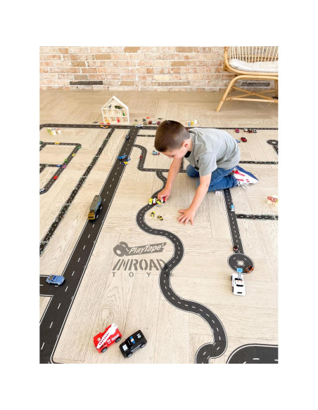 Cinta de carretera PlayTape InRoad Toys 9.14m x 10.16cm