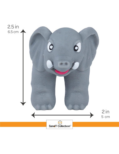 Juego de Títeres de Dedo Animales Selva SandT Set 4 Elefantes