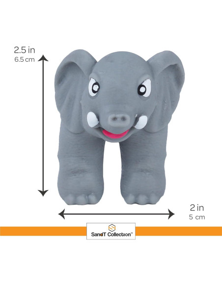 Juego de Títeres de Dedo Animales Selva SandT Set 4 Elefantes