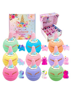 Bombas de baño unicornio Claro y Fresco 9 piezas 178 g