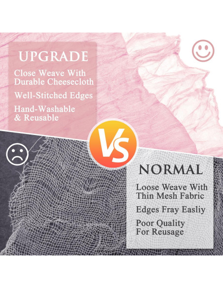 Camino de Mesa Cheesecloth 3 Piezas Rosa Sonrojado 365.76cm