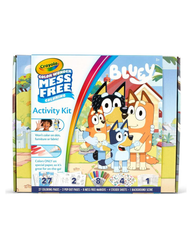 Kit de Actividades Color Wonder Crayola Bluey 27 Páginas