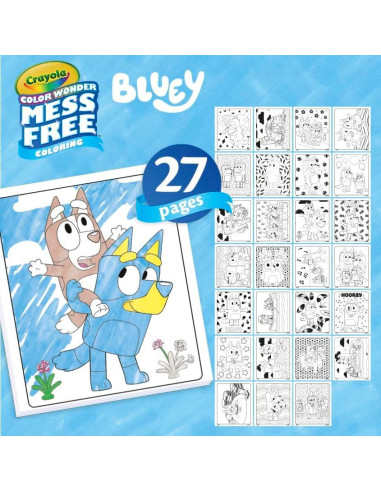 Kit de Actividades Color Wonder Crayola Bluey 27 Páginas
