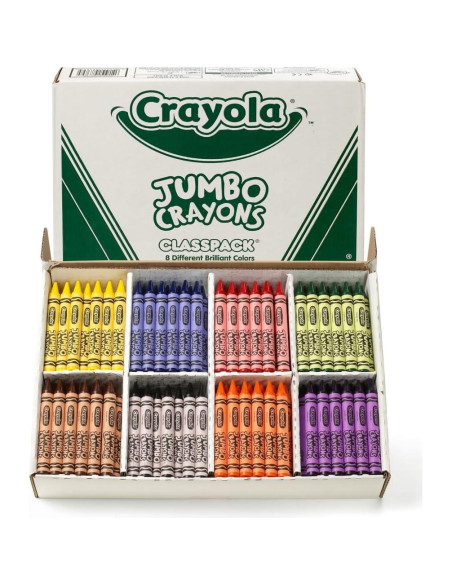 Crayones Jumbo Crayola Classpack 200 Unidades 8 Colores