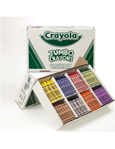 Crayones Jumbo Crayola Classpack 200 Unidades 8 Colores