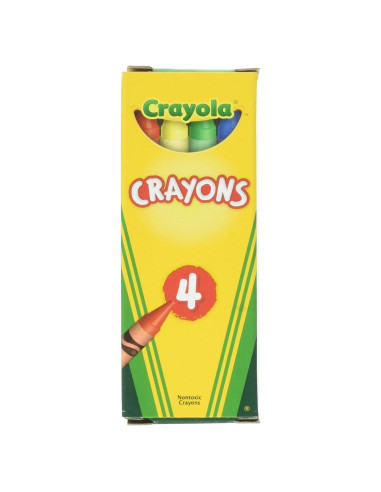 Paquete de 24 Cajas de Crayones Crayola de 4 Unidades