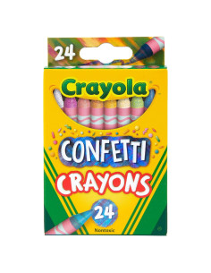 Crayones de Confeti Crayola 24 Piezas Multicolor