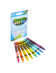 Crayola Crayones Pastel 8 Colores para Niños Suministros de Arte