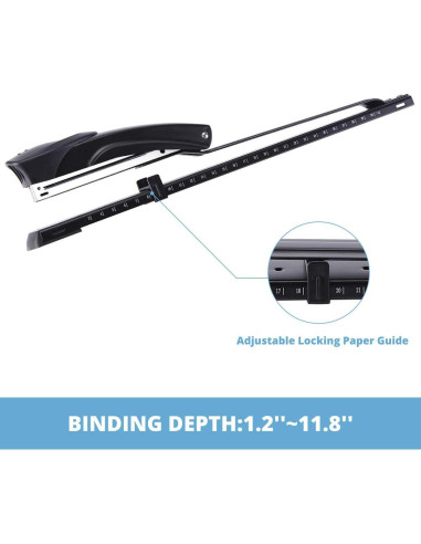 Grapadora de Largo Alcance Craftinova 3351L Negra 25 Hojas