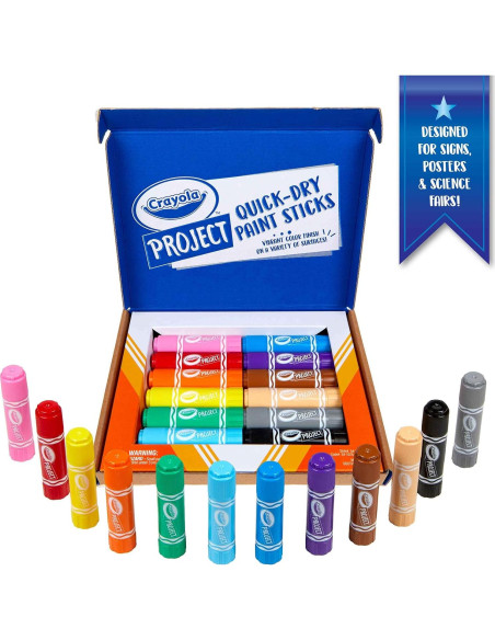 Palitos de Pintura Crayola Secado Rápido 12 Colores Palitos de Pintura Crayola Secado Rápido 12 Colores