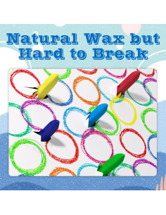 Crayones Jumbo Triangulares MASSRT 18 Colores No Tóxicos 2