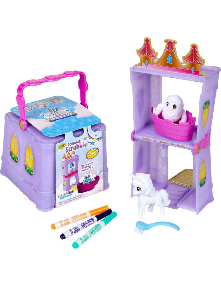 Juego de Palacio Crayola Scribble Scrubbie Mascotas