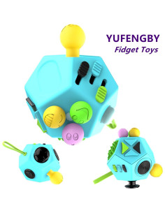 Cubo Fidget YUFENGBY 12 Caras Alivio Estrés y Ansiedad 2
