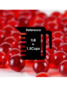 Piedras de Vidrio Decorativas CYS EXCEL Rojas 2.34 kg 2