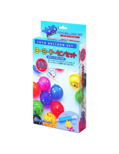 Conjunto de Yoyo Fusen Suzuki Latex con Bomba - 100 Piezas