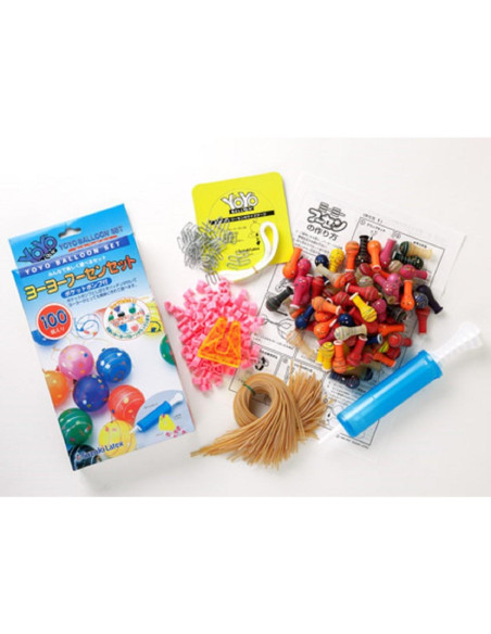Conjunto de Yoyo Fusen Suzuki Latex con Bomba - 100 Piezas