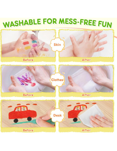 Crayones a Granel Toidgy 24 Colores No Tóxicos para Niños